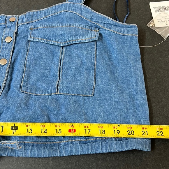 We The Free People Women’s NWT Size Large Palm Desert Denim Top size XL - Picture 7 of 16